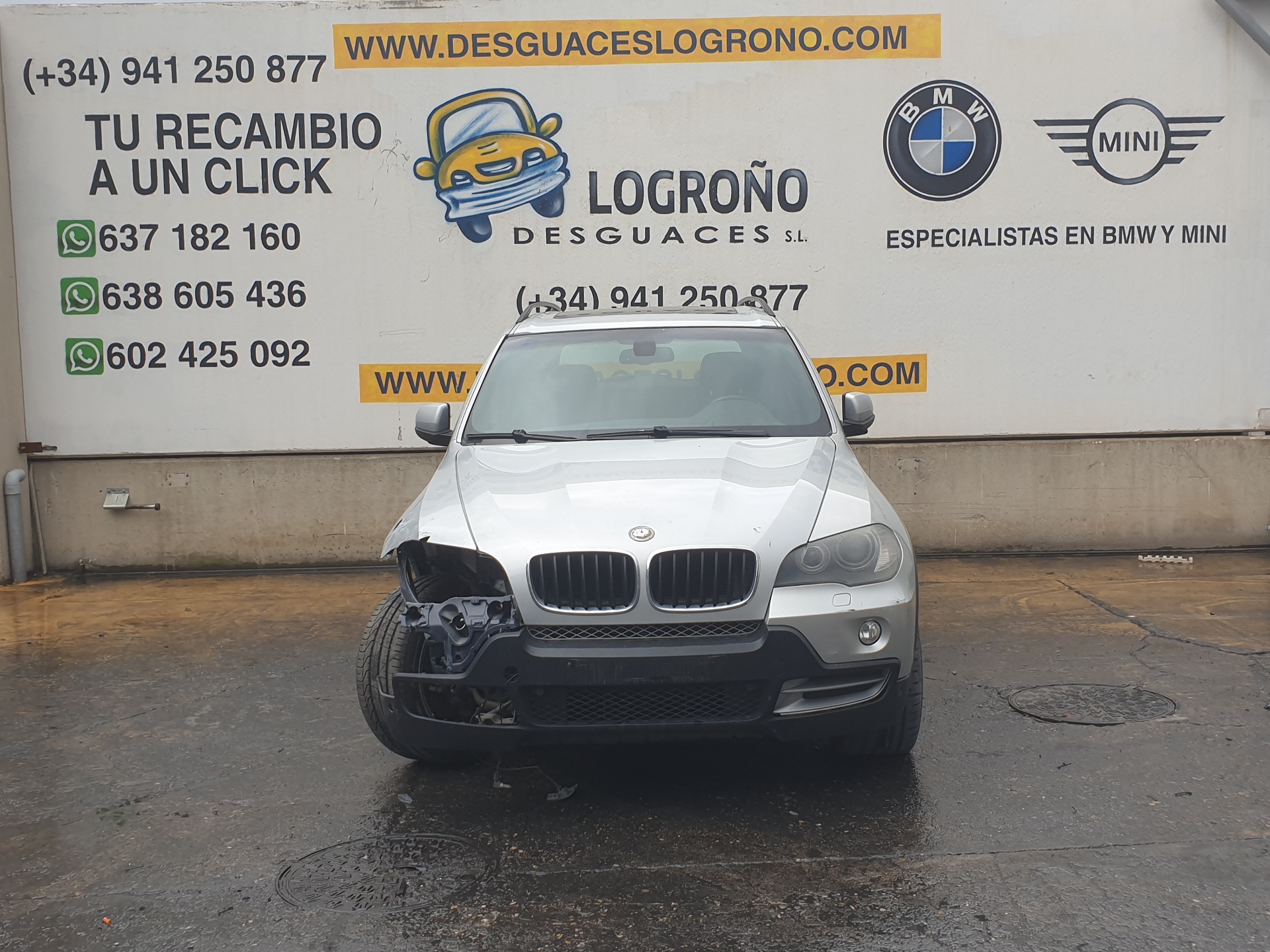 BMW X5 E70 (2006-2013) Aizmugurējo kreiso durvju loga pacēlāja motorīts 67627267691,7267691 24228751