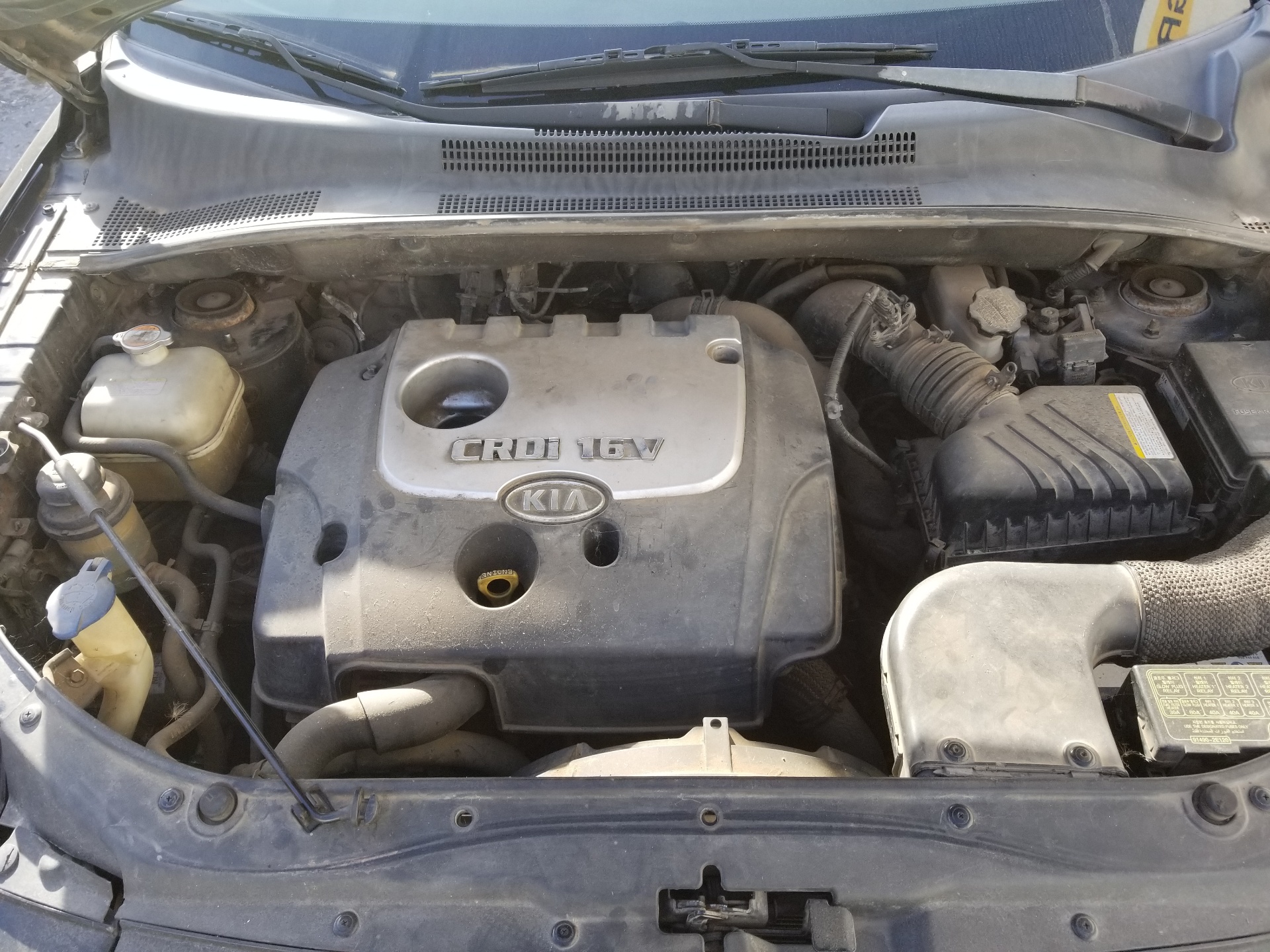 KIA Sportage 2 generation (2004-2010) Капот 664001F010,664001F010,COLORNEGRO9P 24211649