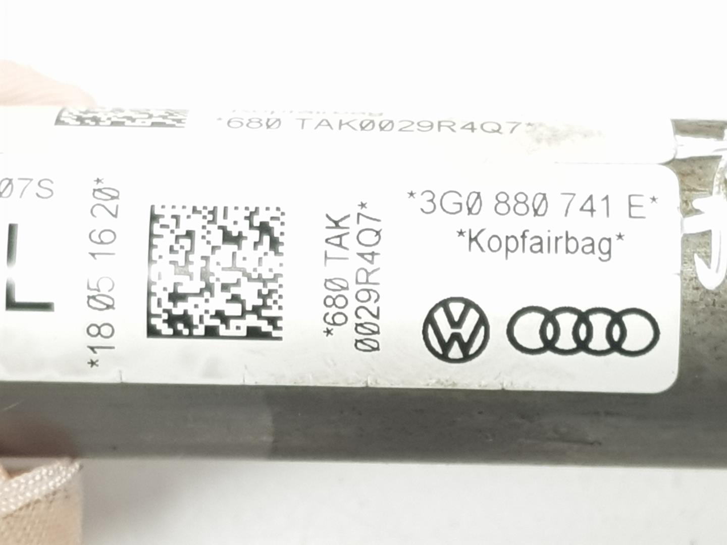 VOLKSWAGEN Passat B8 (2014-2023) Лівий бічний подушка безпеки SRS 3G0880741F,3G0880741F 23799408