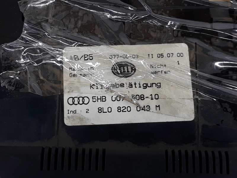 AUDI A3 8L (1996-2003) Pегулятор климы 8L0820043M, 5HB00760810 19659756