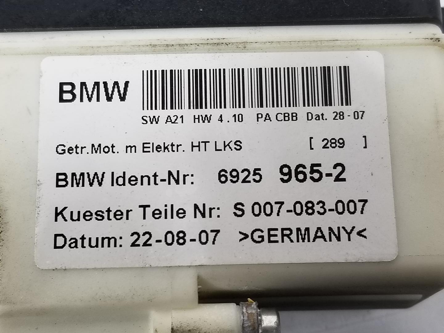 BMW X3 E83 (2003-2010) Galinių kairių durų stiklo pakelėjo varikliukas 6925965, 67626925965 19748018