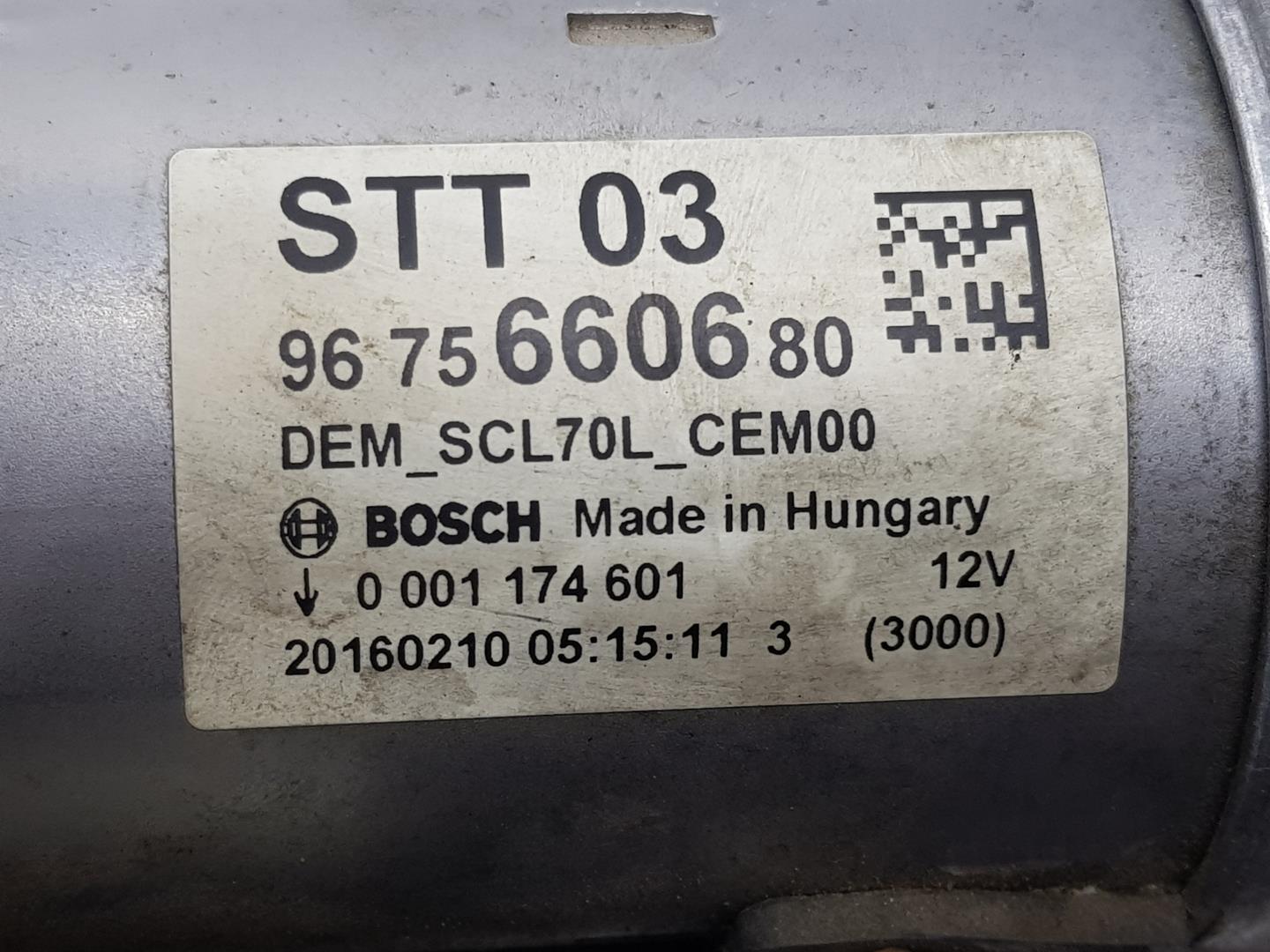 PEUGEOT 308 T9 (2013-2021) Starter Motor 9675660680, 9675660680 21607942