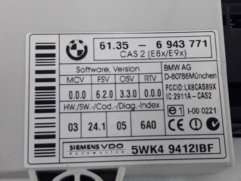 BMW 1 Series F20/F21 (2011-2020) CAS EWS 61356943771, 61356943771 19652678