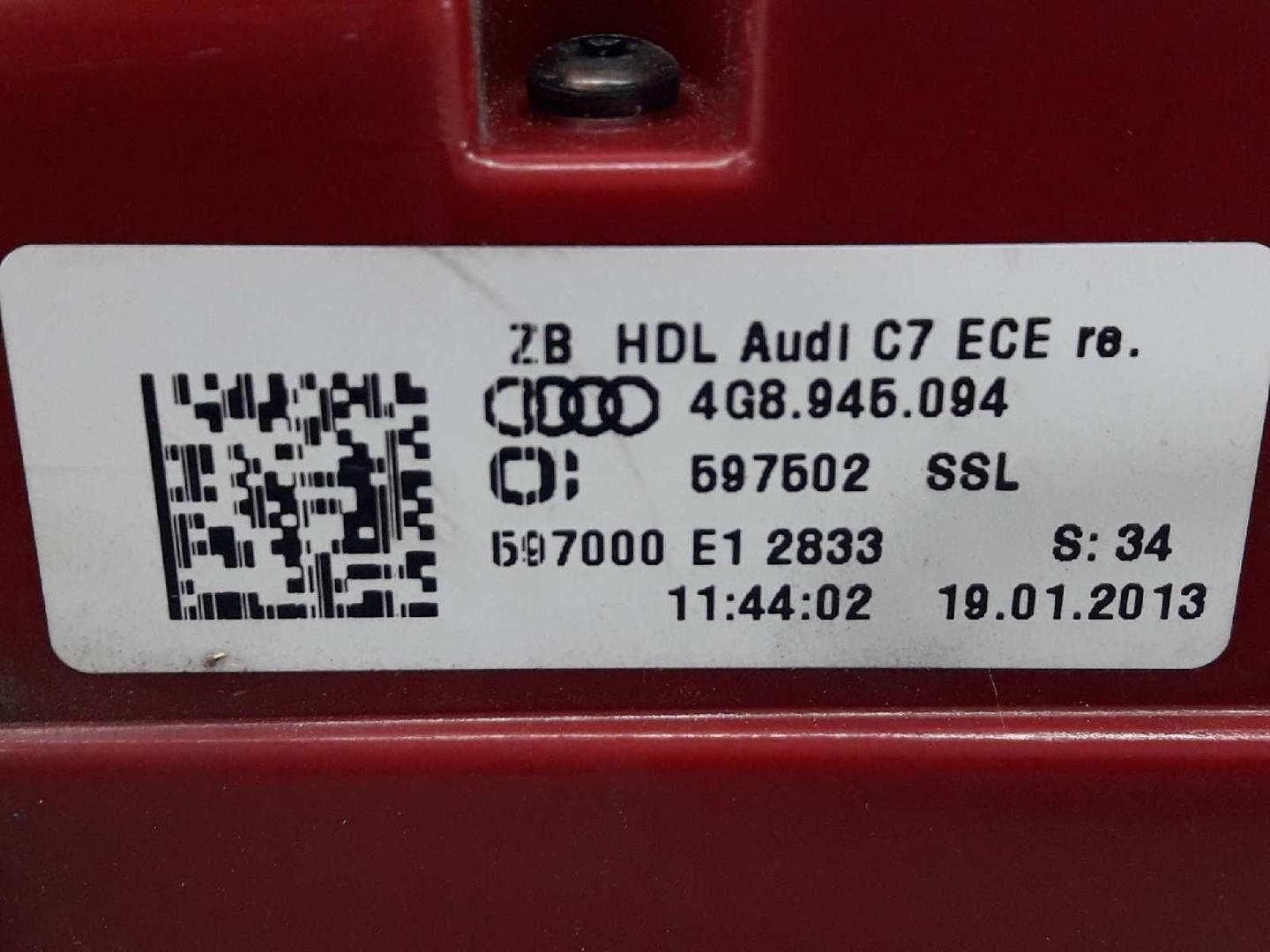 AUDI A7 C7/4G (2010-2020) Galinio dangčio (bagažinės) dešinės pusės žibintas 4G8945094, 4G8945094 19706820