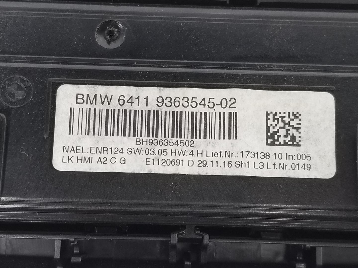 BMW 3 Series F30/F31 (2011-2020) Climate  Control Unit 64119363545, 64119363545 24229013