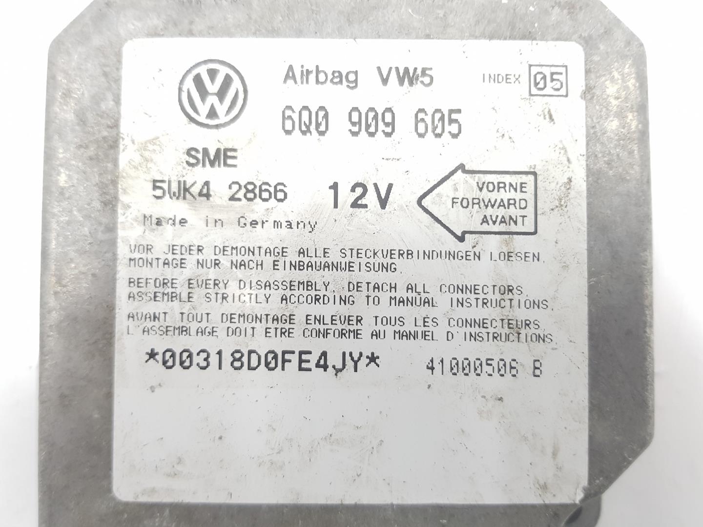 SKODA Fabia 6Y (1999-2007) Блок SRS 6Q0909605,5WK42866,2222DL 19910939