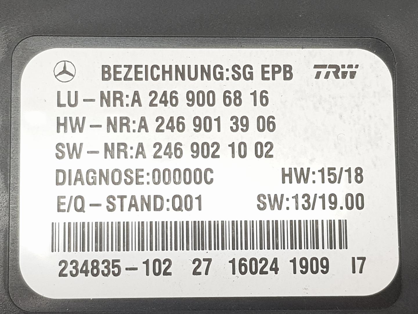 MERCEDES-BENZ CLA-Class C117 (2013-2016) Другие блоки управления A2469006816, A2469006816 19926259