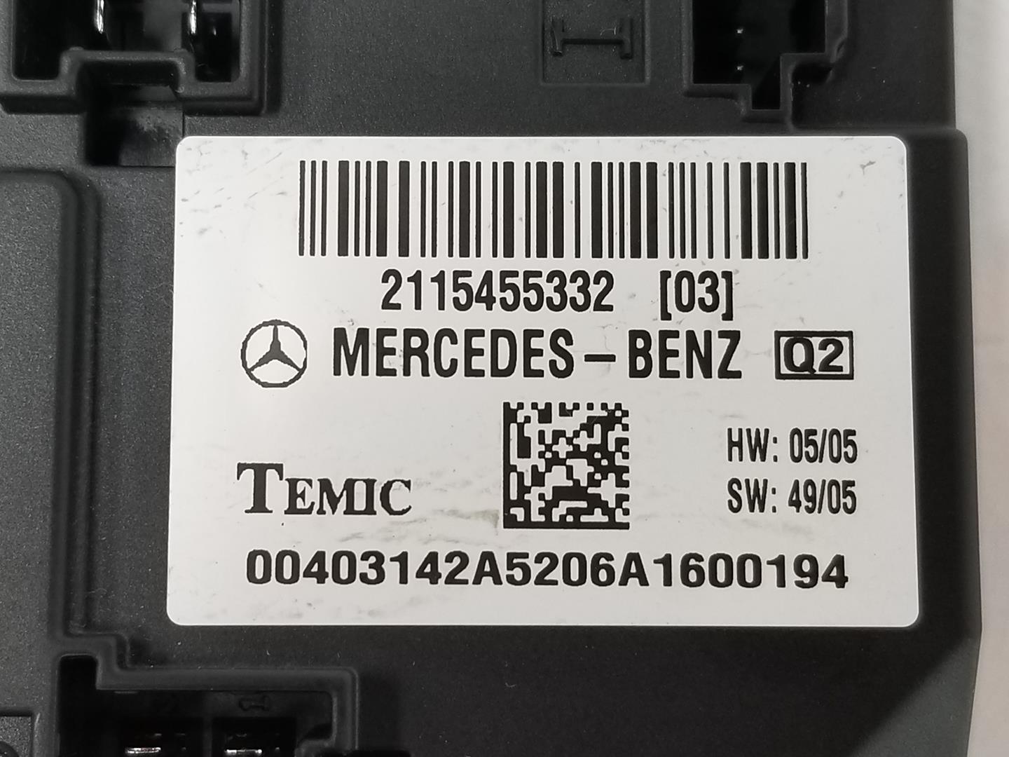 MERCEDES-BENZ CLS-Class C219 (2004-2010) Άλλες Μονάδες Ελέγχου A2115455332,A2115455332 19936572