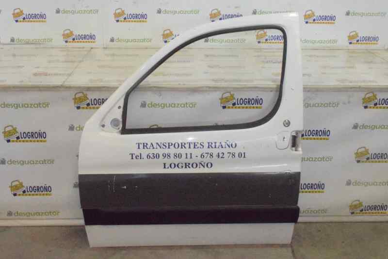 PEUGEOT Partner 1 generation (1996-2012) Front Left Door 9002T9, 9846222280, BLANCO 19553201