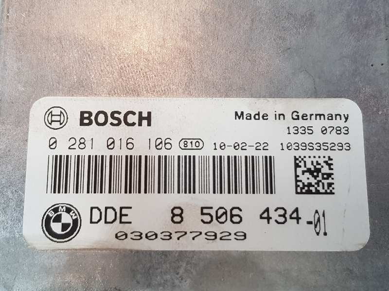 BMW X1 E84 (2009-2015) Engine Control Unit ECU 8506434, 13618506434 19686076