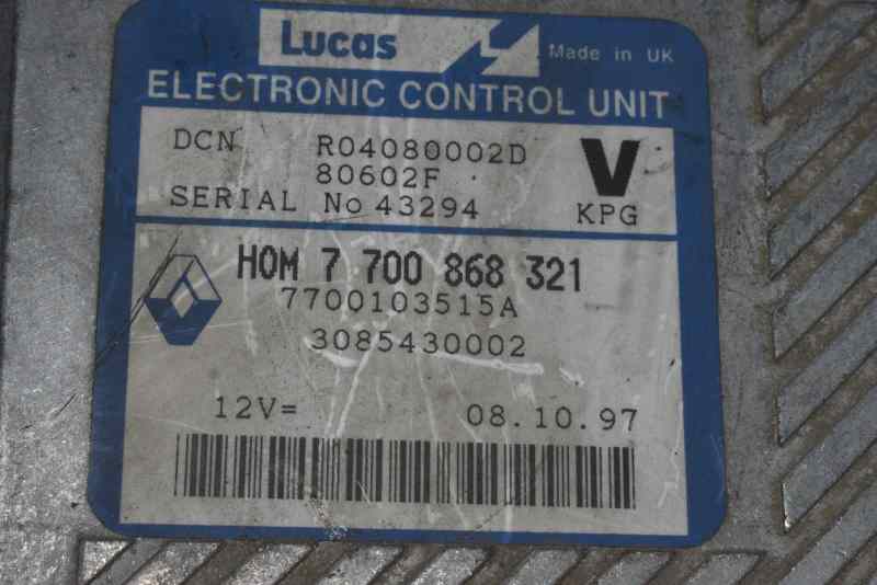 VOLVO V40 1 generation (1996-2004) Блок керування двигуном ECU 7700868321 26380445