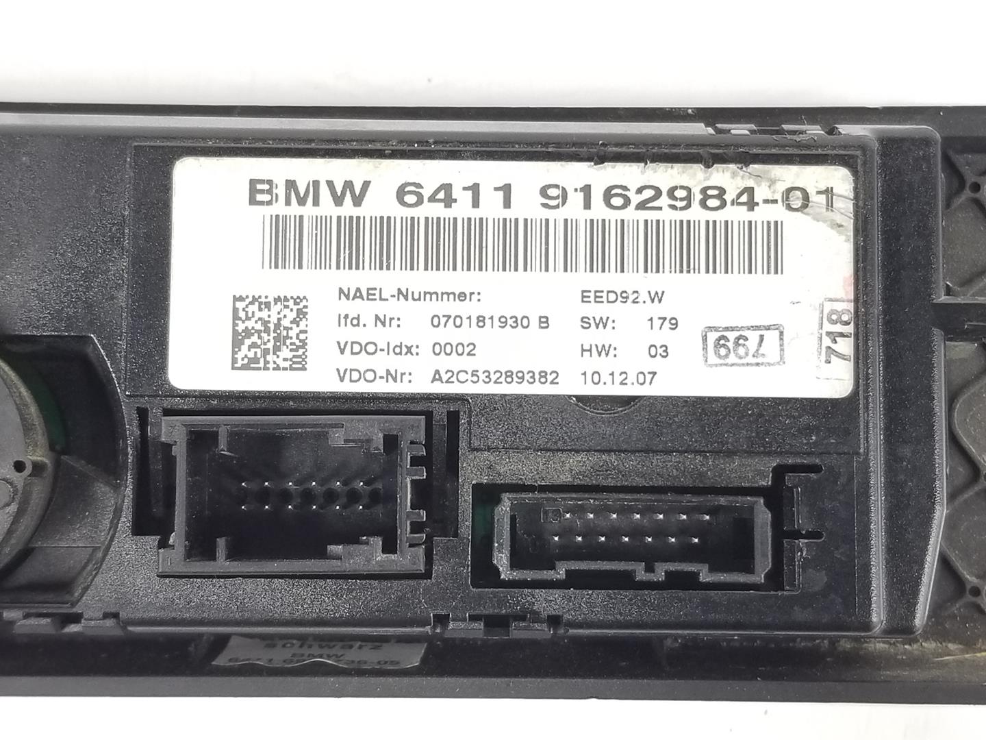BMW 3 Series E90/E91/E92/E93 (2004-2013) Klimato kontrolės (klimos) valdymas 64119162984, 64119162984 19746843