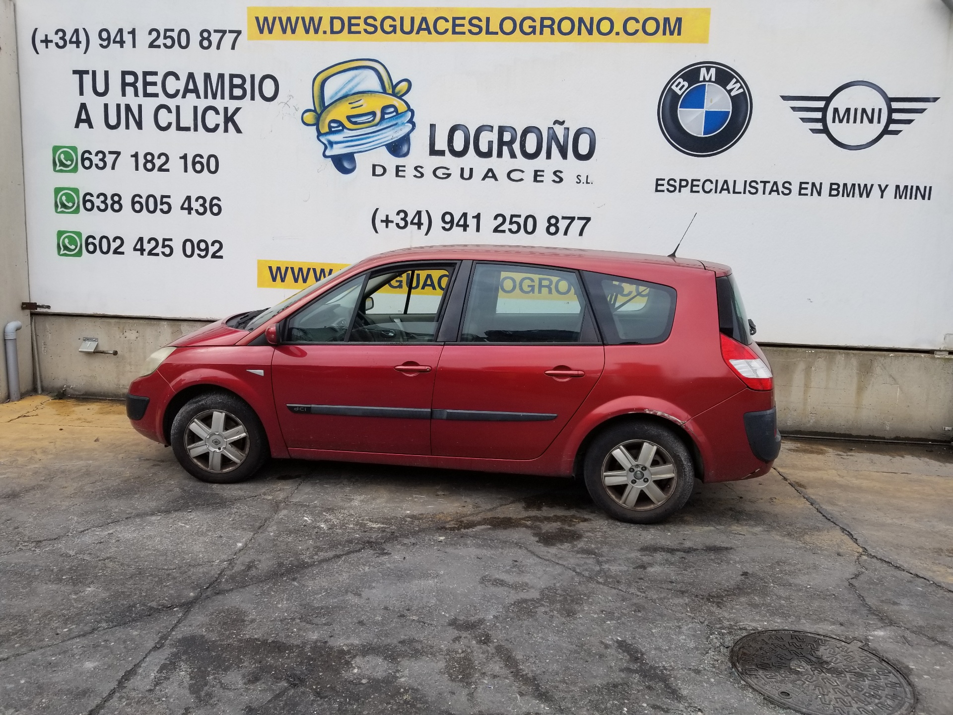 RENAULT Scenic 2 generation (2003-2010) Задня права дверцята 7751475409,7751475409,COLORROJOTEB76 24206870