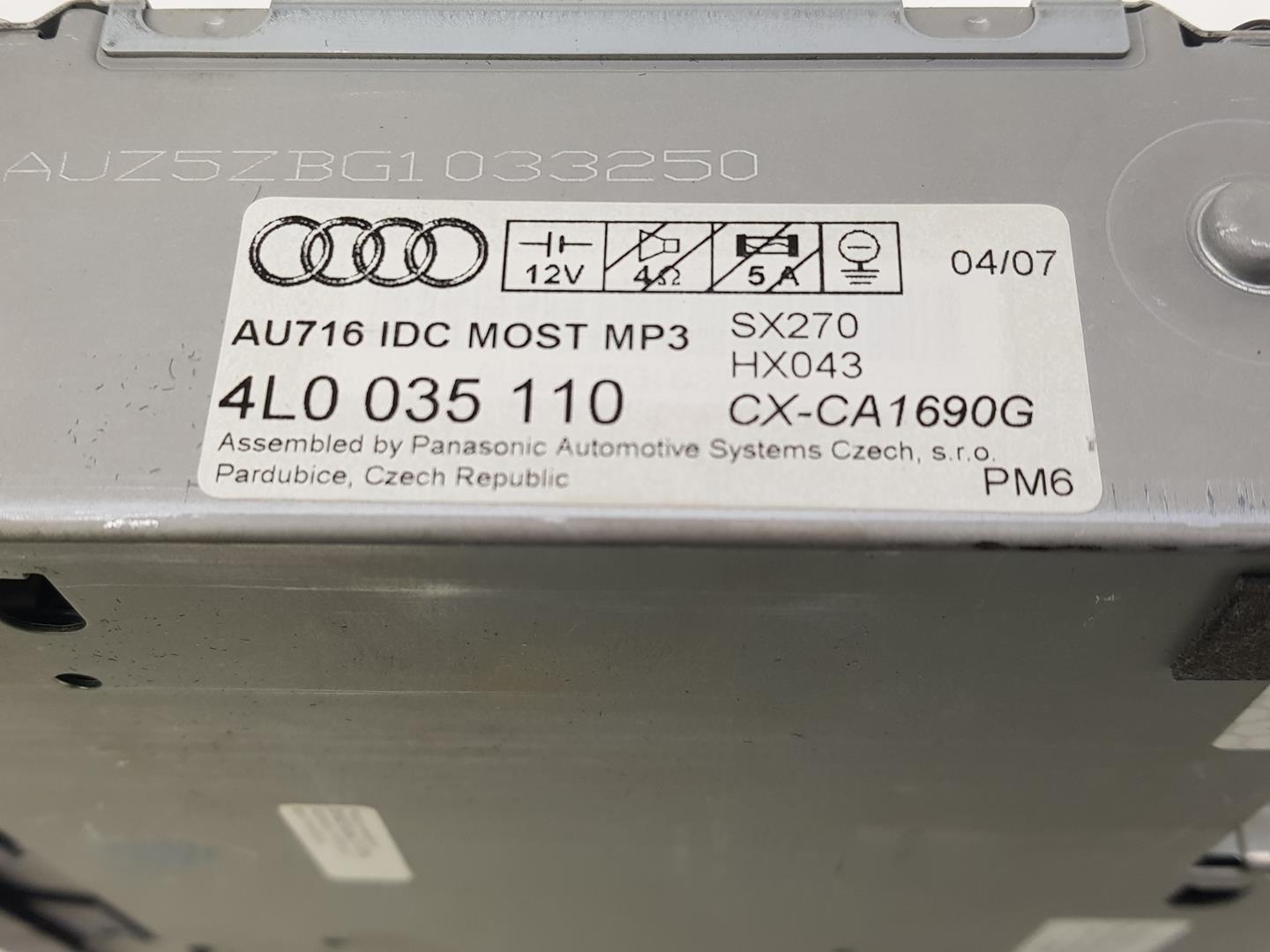 AUDI Q7 4L (2005-2015) Muzikos grotuvas be navigacijos 4L0910731CX, 4L0910731CX 19717250