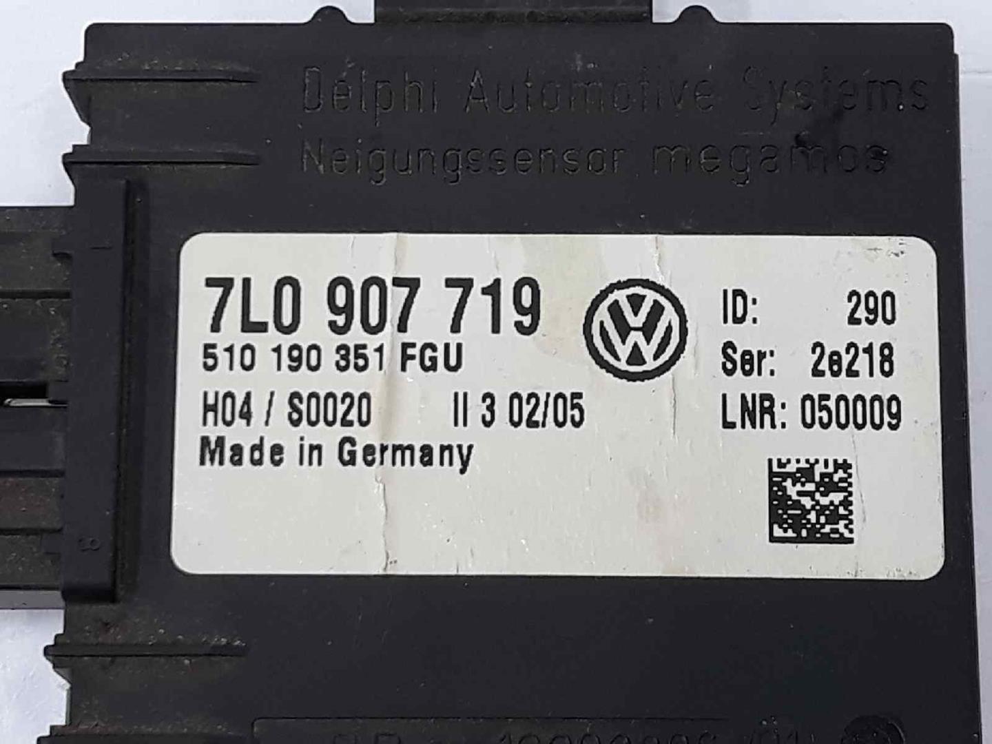 PORSCHE Cayenne 955 (2002-2010) Alarm Signal Control Unit 7L0907719, 7L0907719 19904209