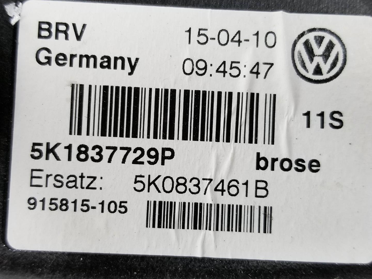 VOLKSWAGEN Golf 6 generation (2008-2015) Vänster främre fönsterhissare 5K0837461B, 5K0837461B, SINMOTOR 19761222