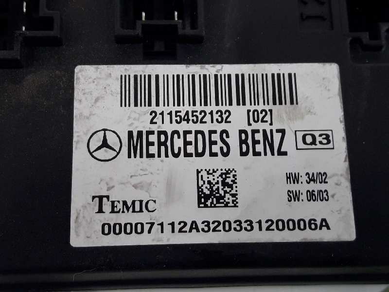 MERCEDES-BENZ E-Class W211/S211 (2002-2009) Другие блоки управления 2115452132, TEMIC, 2115452132 19888495