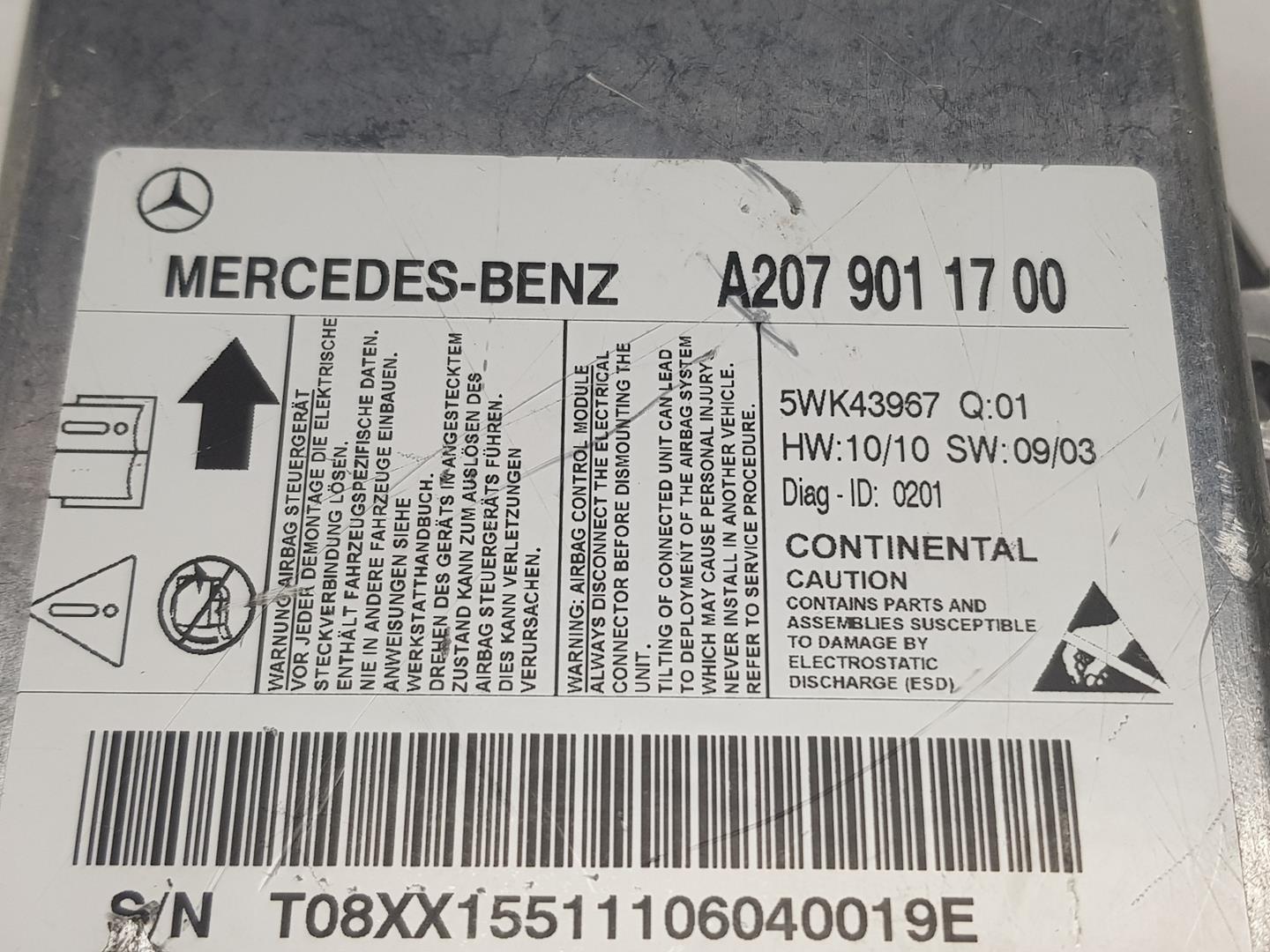 MERCEDES-BENZ C-Class W204/S204/C204 (2004-2015) Другая деталь KITDEAIRBAG,KITAIRBAG,1141CB 24233608