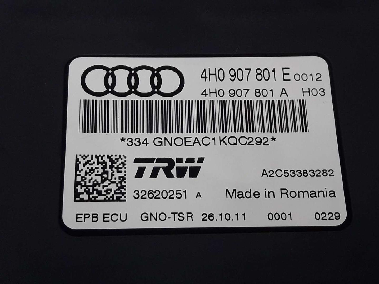 AUDI A7 C7/4G (2010-2020) Citau veidu vadības bloki 4H0907801E, 4H0907801E 19686736