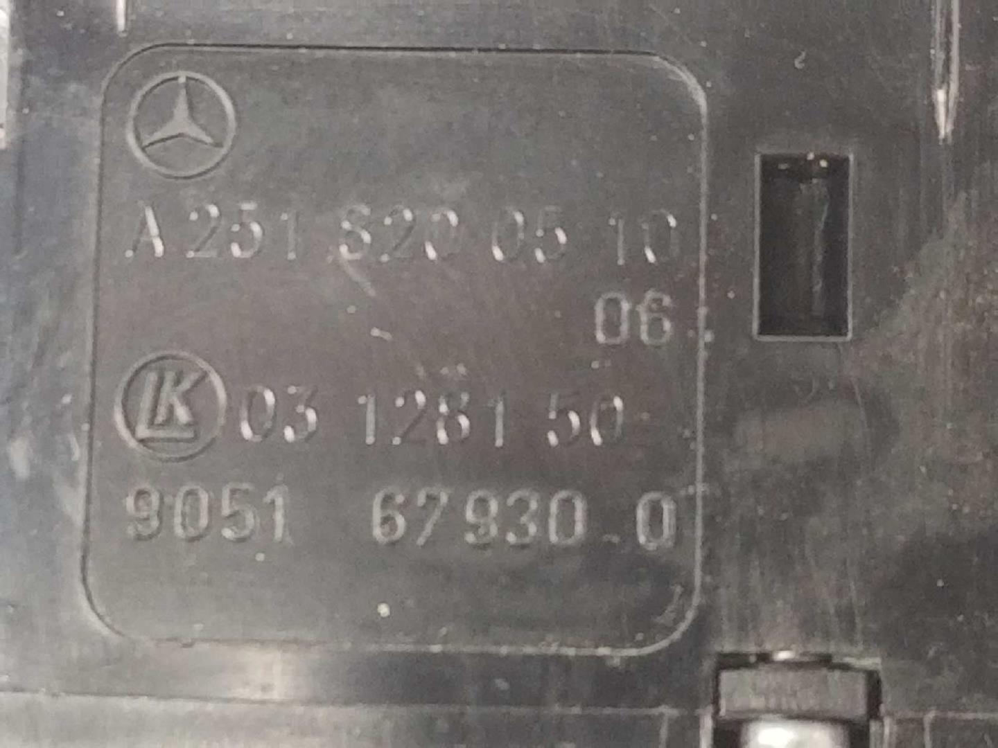 MERCEDES-BENZ M-Class W164 (2005-2011) Galinių dešinių durų langų pakėlimo mygtukas A2518200510,2518200510 19709345