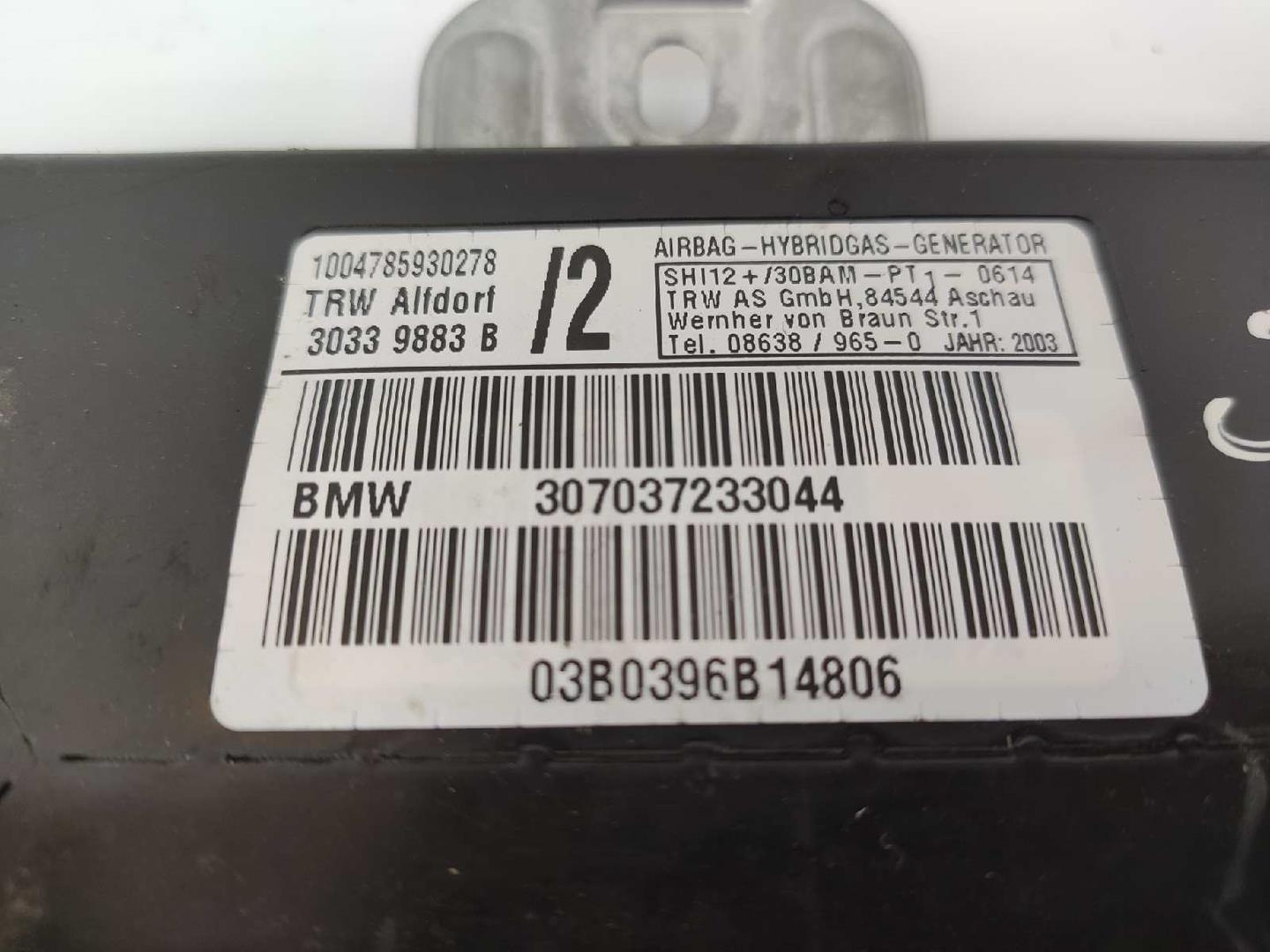 BMW 3 Series E46 (1997-2006) Fram vänster dörr Airbag SRS 72127037233, 307037233044, 30339883B 19914405