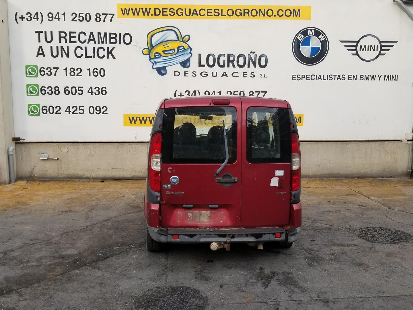 FIAT Doblo 1 generation (2001-2017) Galinio dangčio (bagažinės) valytuvo kojelė 0051738854, 51738854 19836513