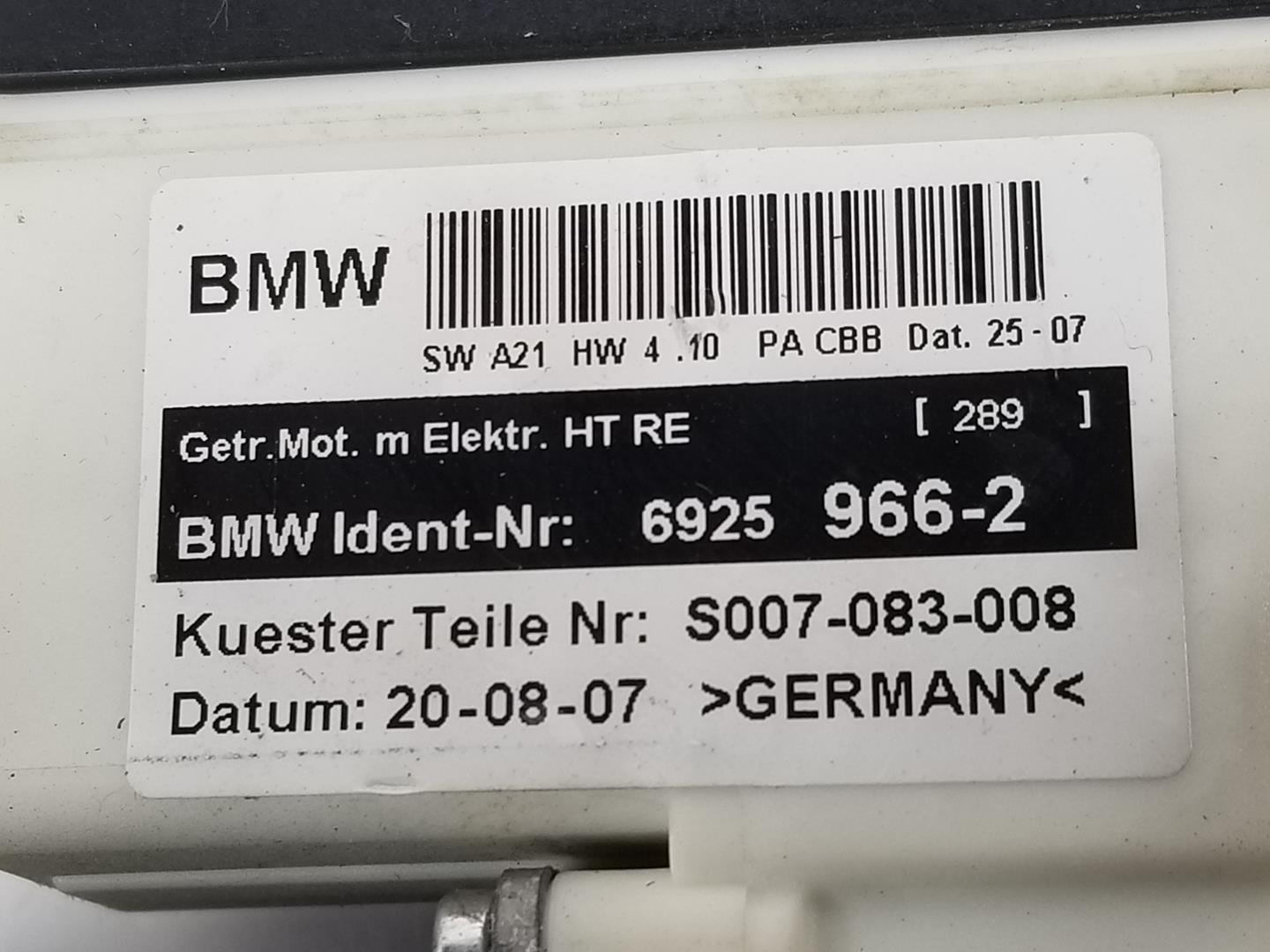 BMW X3 E83 (2003-2010) Маторчик стеклоподъемника задней правой двери 6925966, 67626925966 19748014