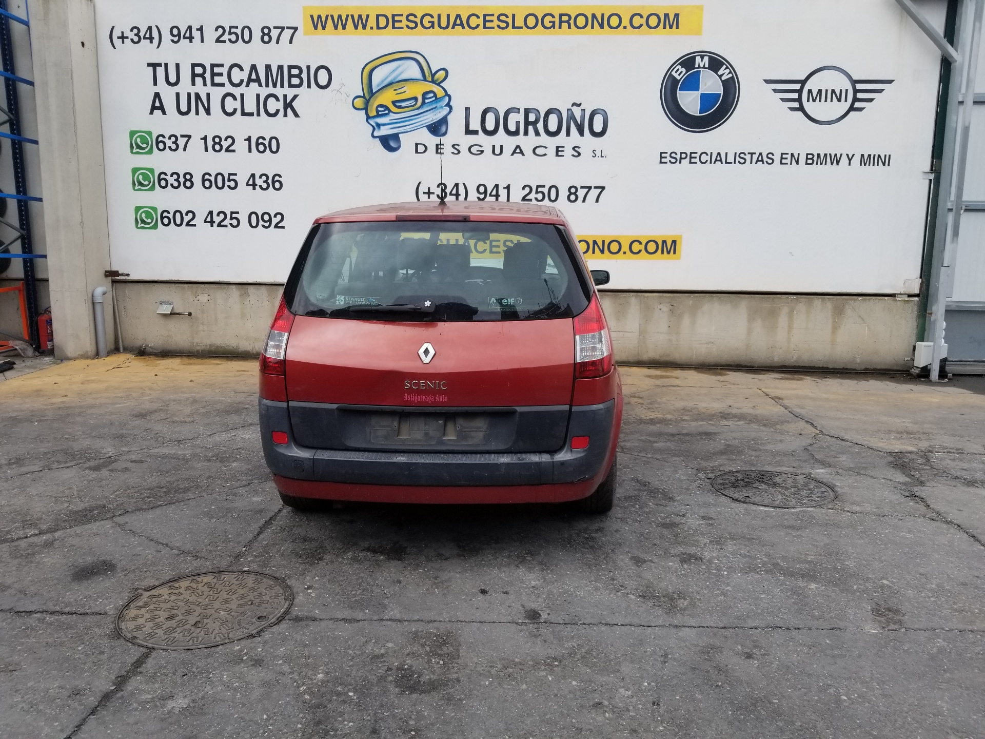 RENAULT Scenic 2 generation (2003-2010) Задня права дверцята 7751475409,7751475409,COLORROJOTEB76 24206870