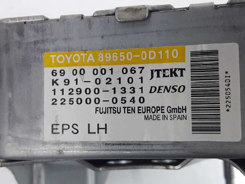 TOYOTA Yaris 2 generation (2005-2012) Other Control Units 896500D110, 6900001067, 11290013312250000540 19659739