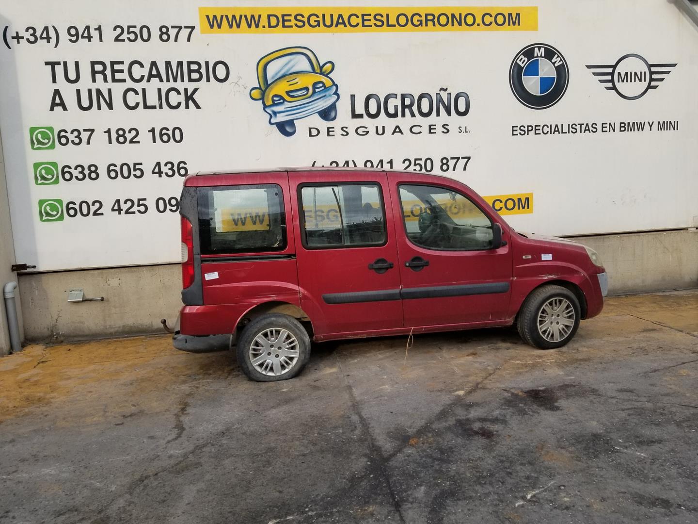 FIAT Doblo 1 generation (2001-2017) Galinio dangčio (bagažinės) valytuvo kojelė 0051738854, 51738854 19836513