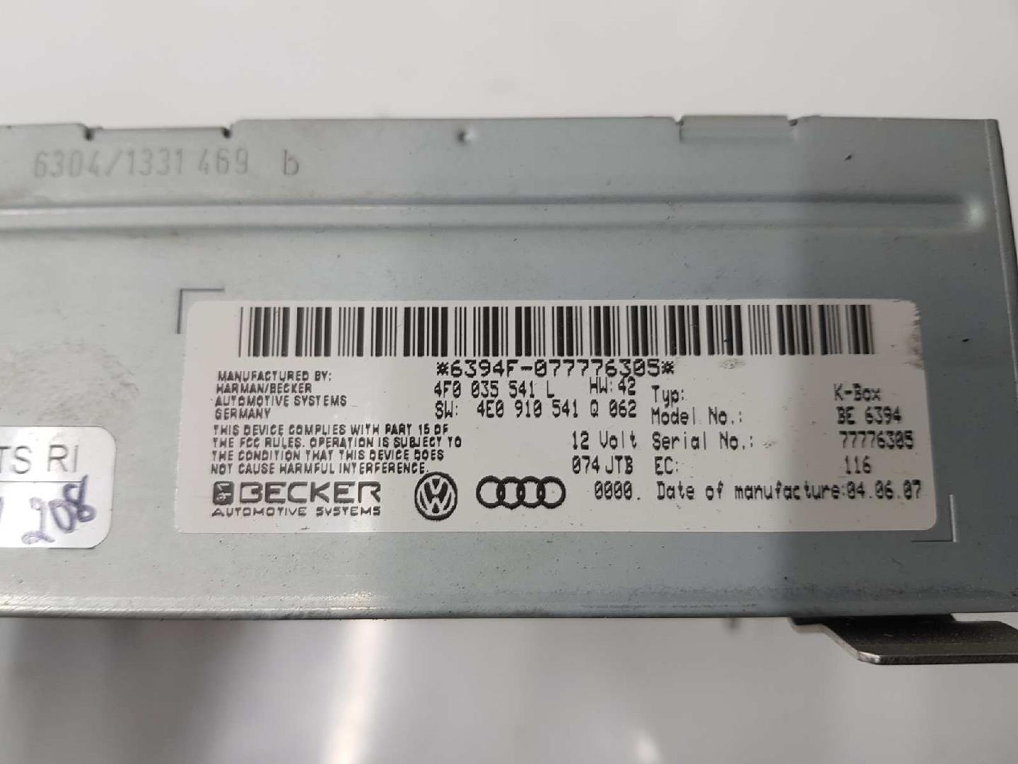 AUDI A6 allroad C6 (2006-2011) Music Player Without GPS 4F0035541L, 4F0035541L 19714513