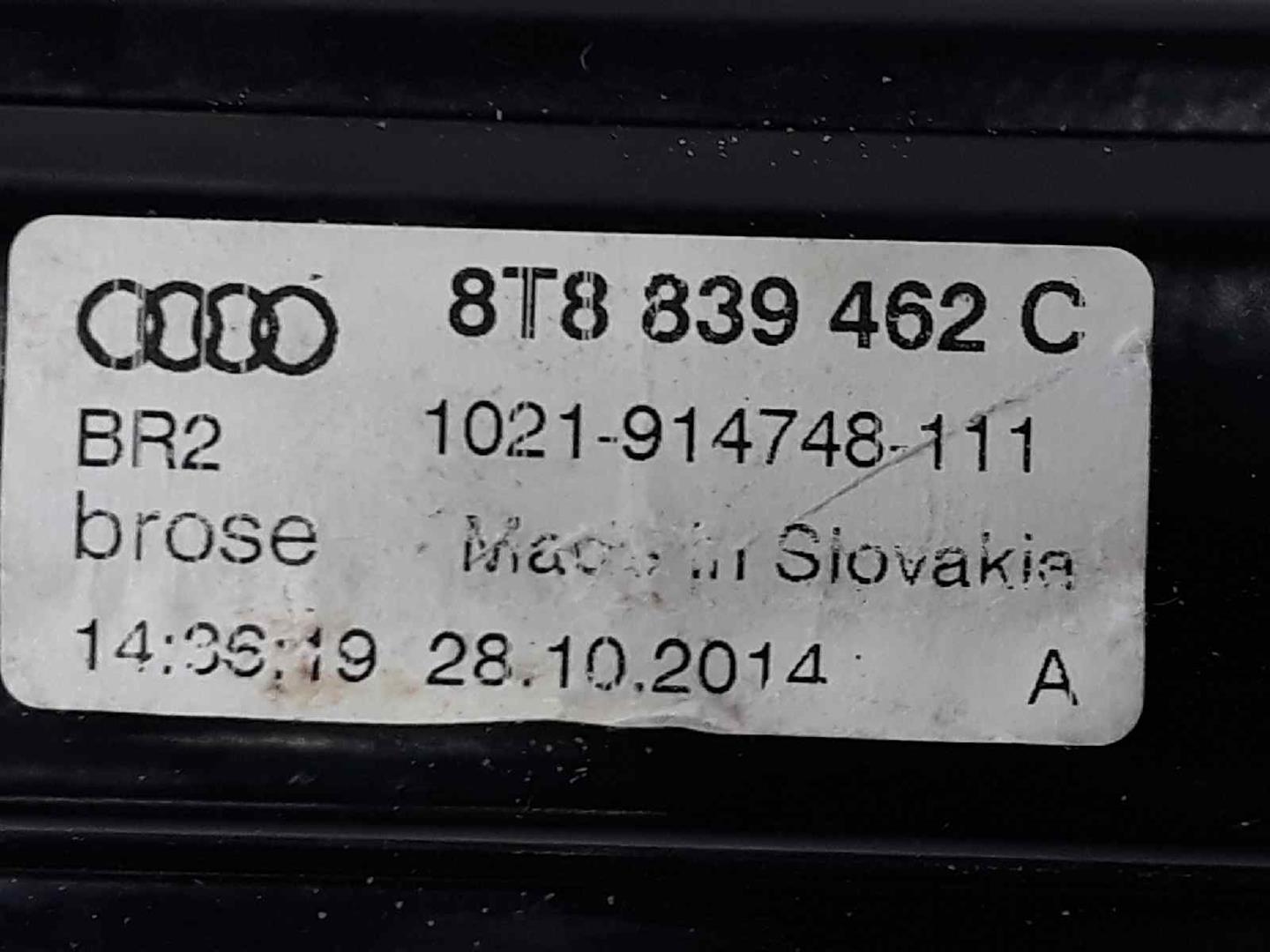 AUDI A4 B8/8K (2011-2016) Стеклоподъемник задней правой двери 8T8839462C, 1021914748111, 8T8839462C 19627723