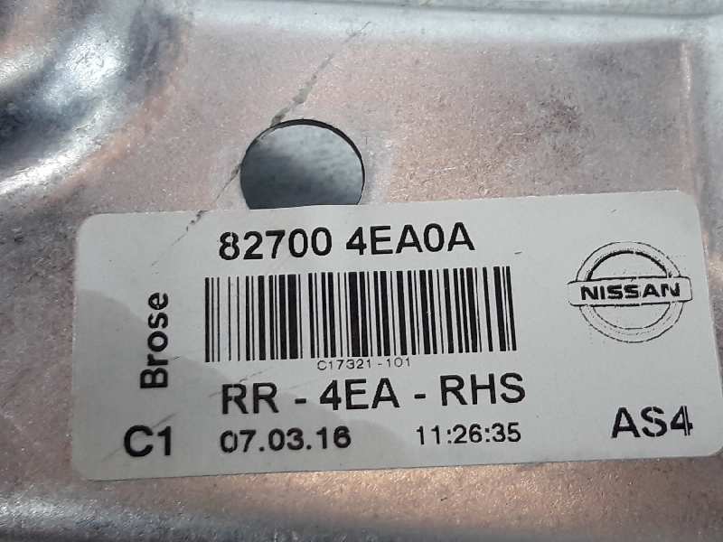 NISSAN Qashqai 2 generation (2013-2023) Стеклоподъемник задней правой двери 827004EA0A,C17321101,SN885Y13 19637682