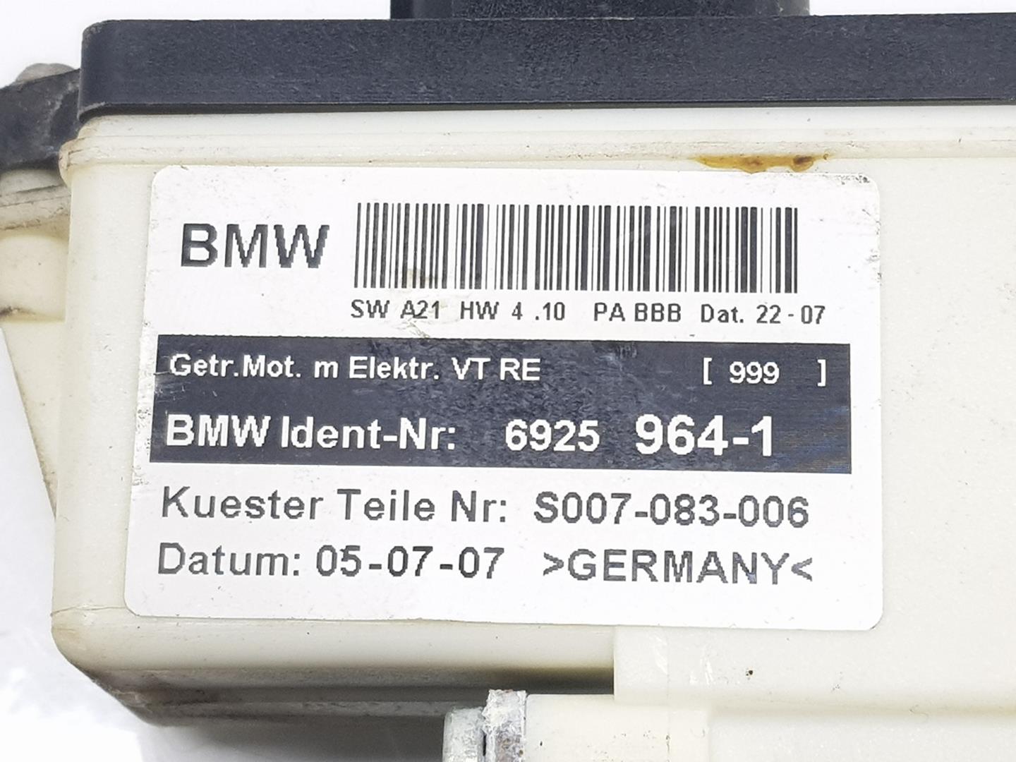 BMW X3 E83 (2003-2010) Moteur de commande de vitre de porte avant droite 6925964, 67626925964 23754399