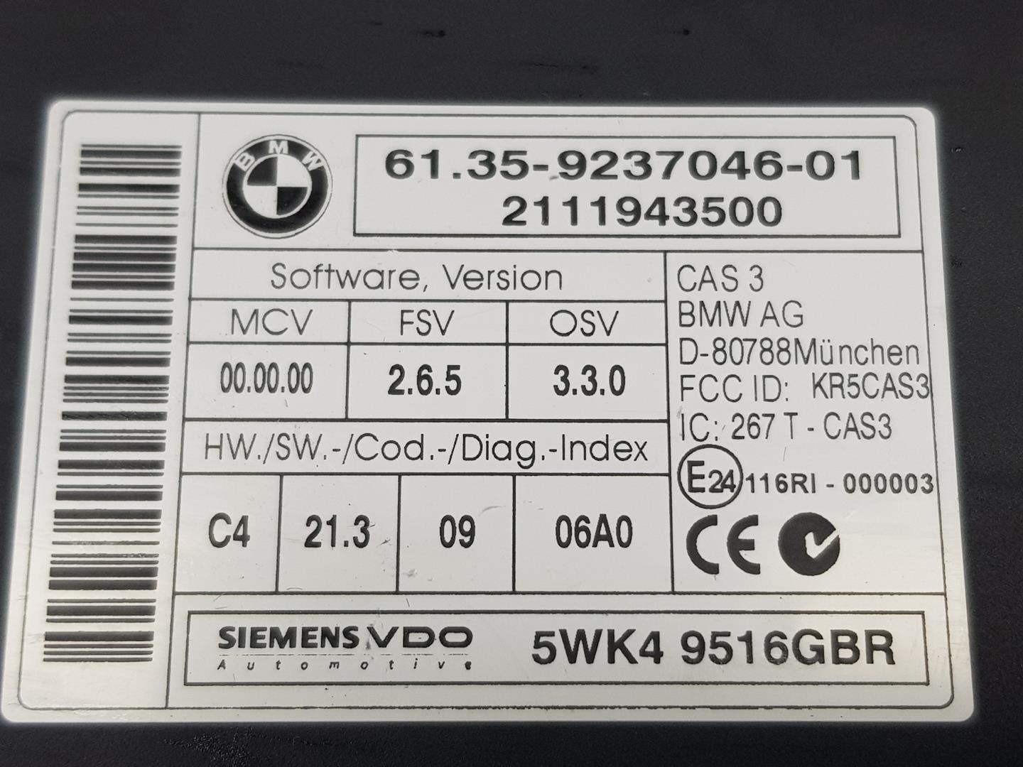 BMW X6 E71/E72 (2008-2012) Kiti valdymo blokai 61359237046, 61359237046 23103589