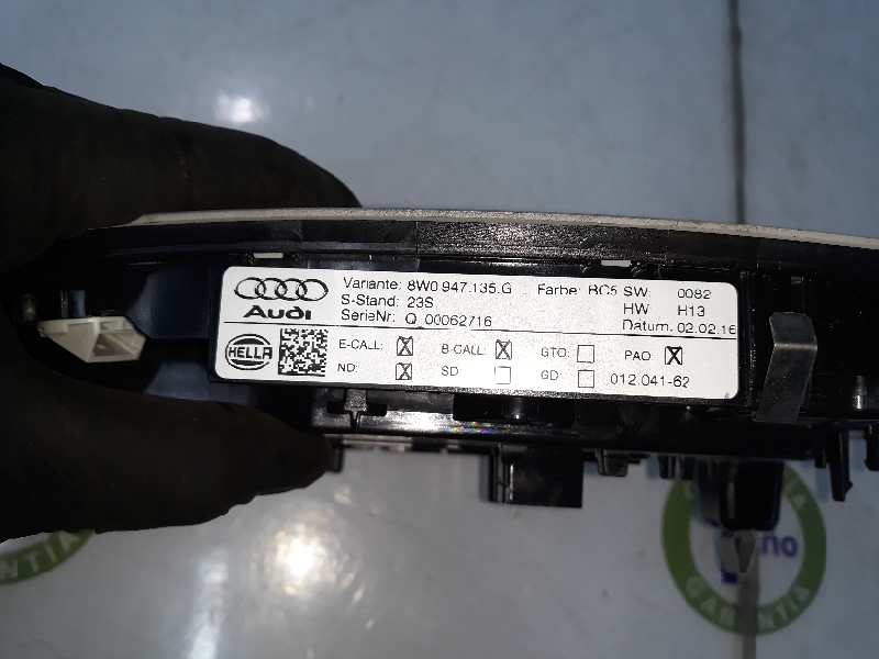 AUDI A4 B9/8W (2015-2024) Other Interior Parts 8W0947135G, 4K0947135AE 24068560