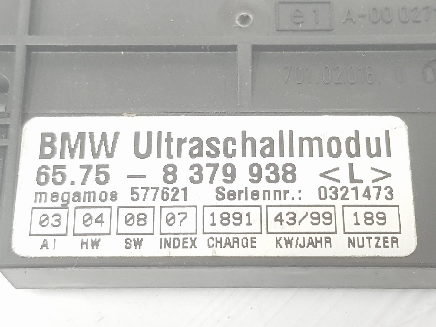 BMW 3 Series E46 (1997-2006) Kiti valdymo blokai 65758379938, 8379938 19915072