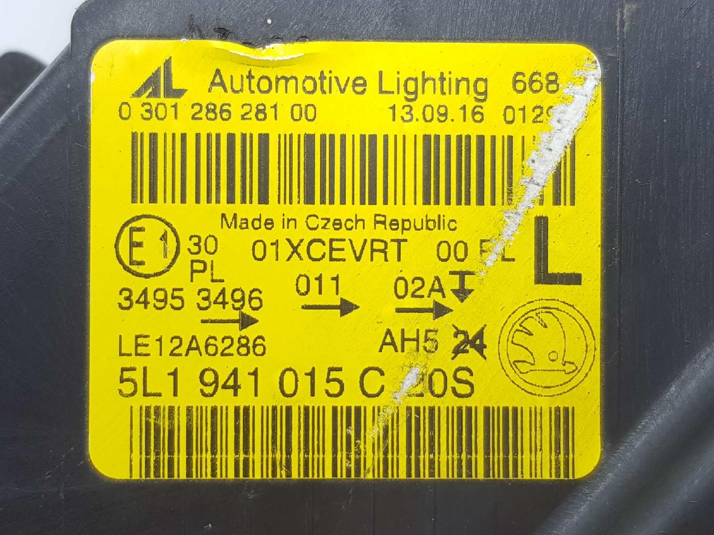 SKODA Octavia 2 generation (2004-2013) Front Left Headlight 5L1941015C,XENON,030128628100 19733433