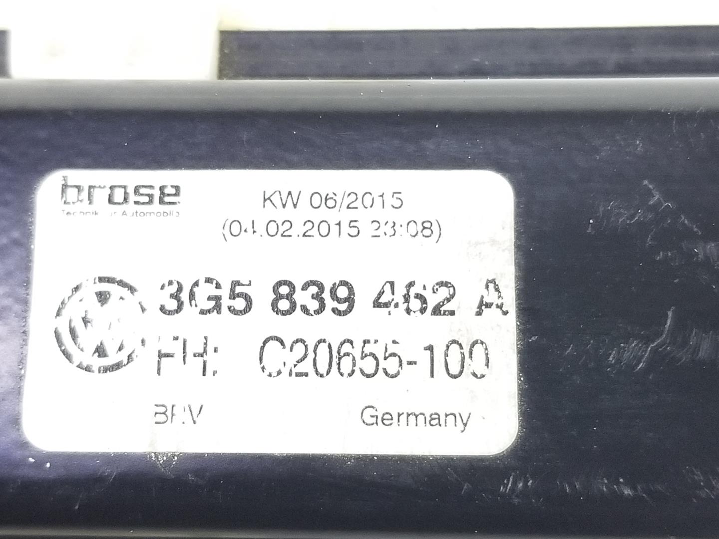 VOLKSWAGEN Passat B8 (2014-2023) Galinių dešinių durų stiklo pakelėjas 3G5839462B, 3G5839462A 19797997