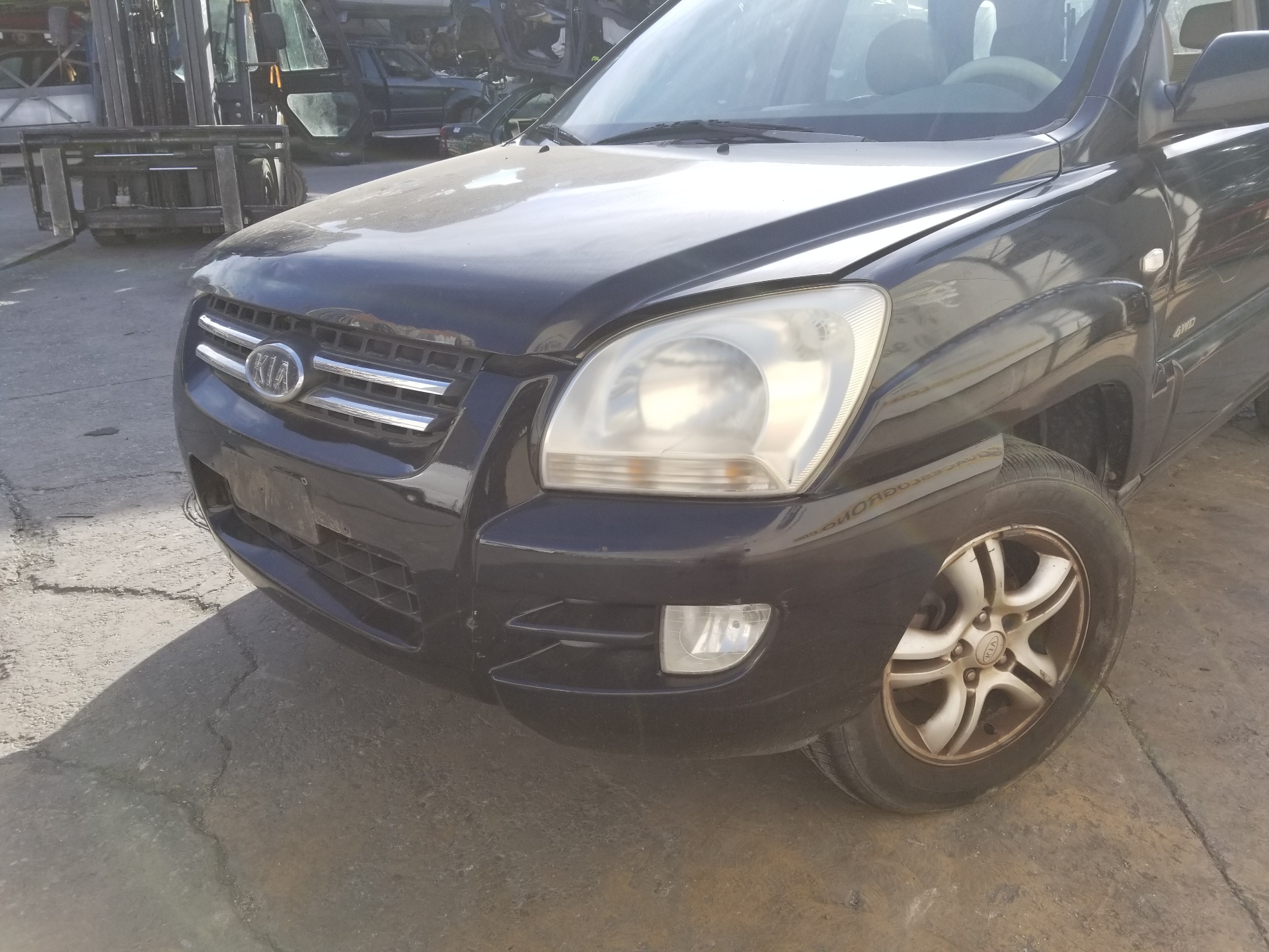 KIA Sportage 2 generation (2004-2010) Капот 664001F010,664001F010,COLORNEGRO9P 24211649