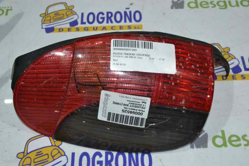 PEUGEOT 306 1 generation (1993-2002) Rear Left Taillight 6350H5,45227,5PUERTAS 26359802