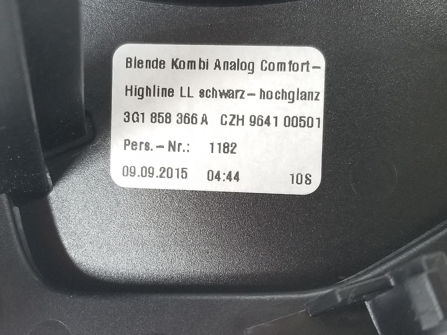 VOLKSWAGEN Passat B8 (2014-2023) Другие внутренние детали 3G1858366A, 3G1858366ACZH 19919508