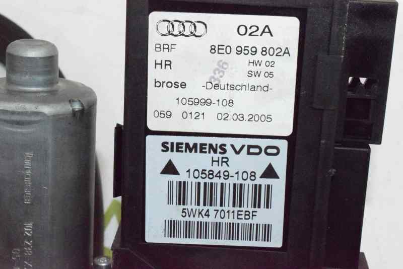 AUDI A4 B7/8E (2004-2008) Lève-vitre de porte arrière droite 8E0839462C, 8E0839462B 19582605