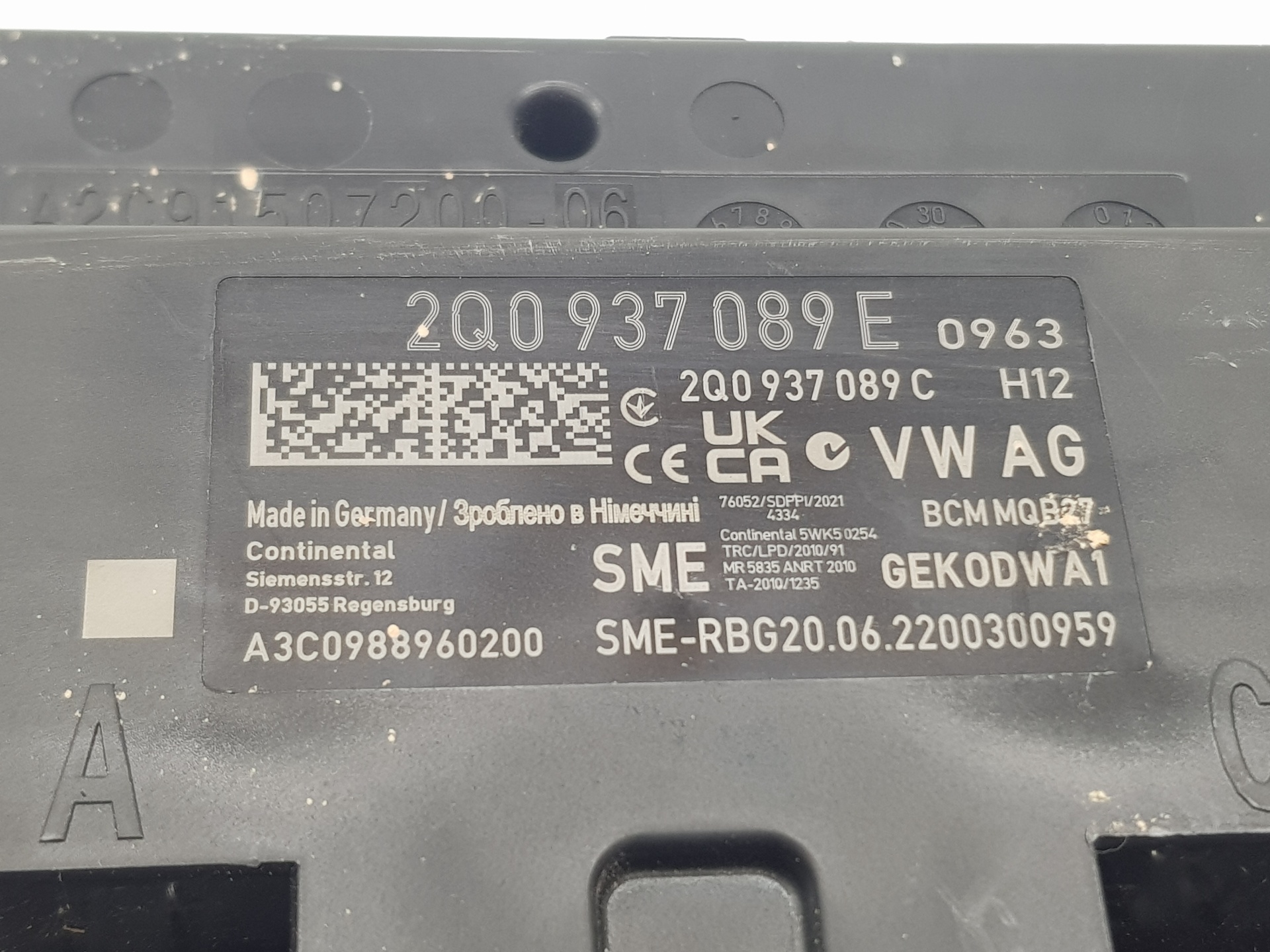 SEAT Arona 1 generation (2017-2024) Другие блоки управления 2Q0937089E,2Q0937089E 27265920