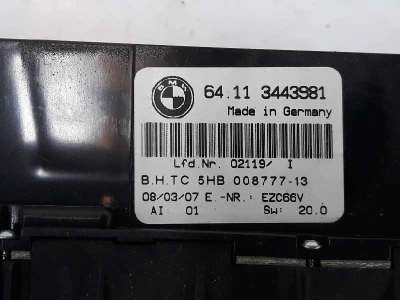 BMW X3 E83 (2003-2010) Unité de climatisation 64113443981, 5HB00877713 19630236