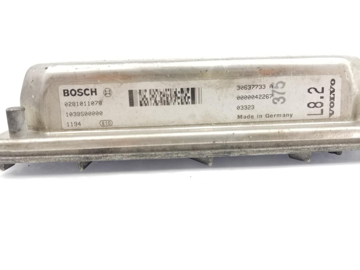 VOLVO S60 1 generation (2000-2009) Блок керування двигуном ECU 30637733,0281011078 19919853