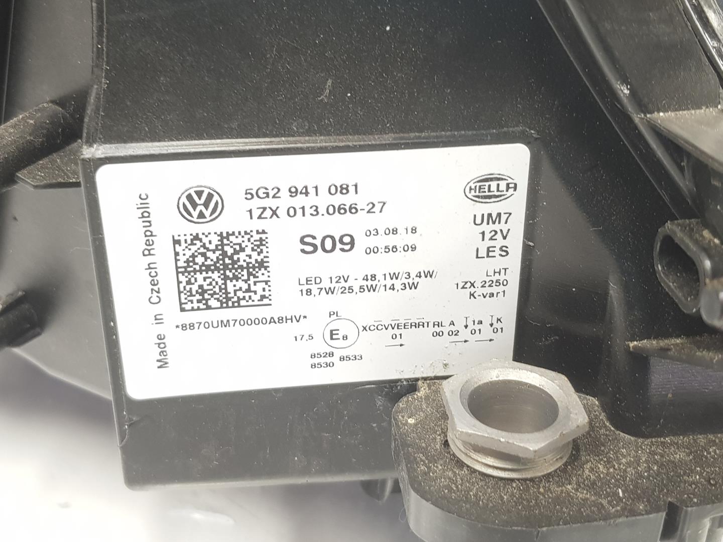 VOLKSWAGEN Golf 7 generation (2012-2024) Фара передняя левая 5G2941113,5G2941113 19839641