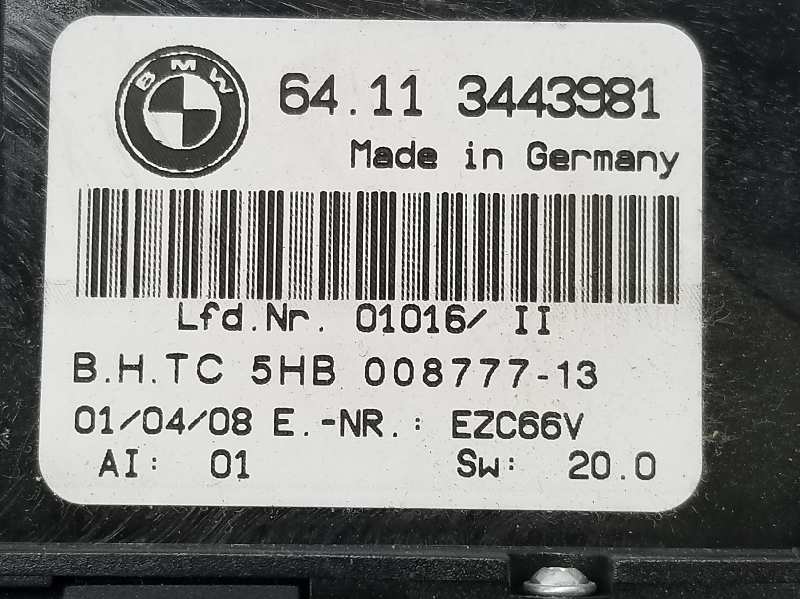 BMW X3 E83 (2003-2010) Unité de climatisation 64113443981, 64113443981 19742853
