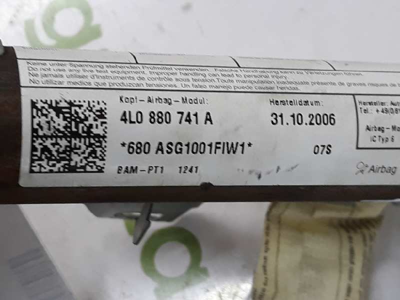 AUDI Q7 4L (2005-2015) Airbag de toit latéral gauche SRS 4L0880741A, 4L0880741A 19612846