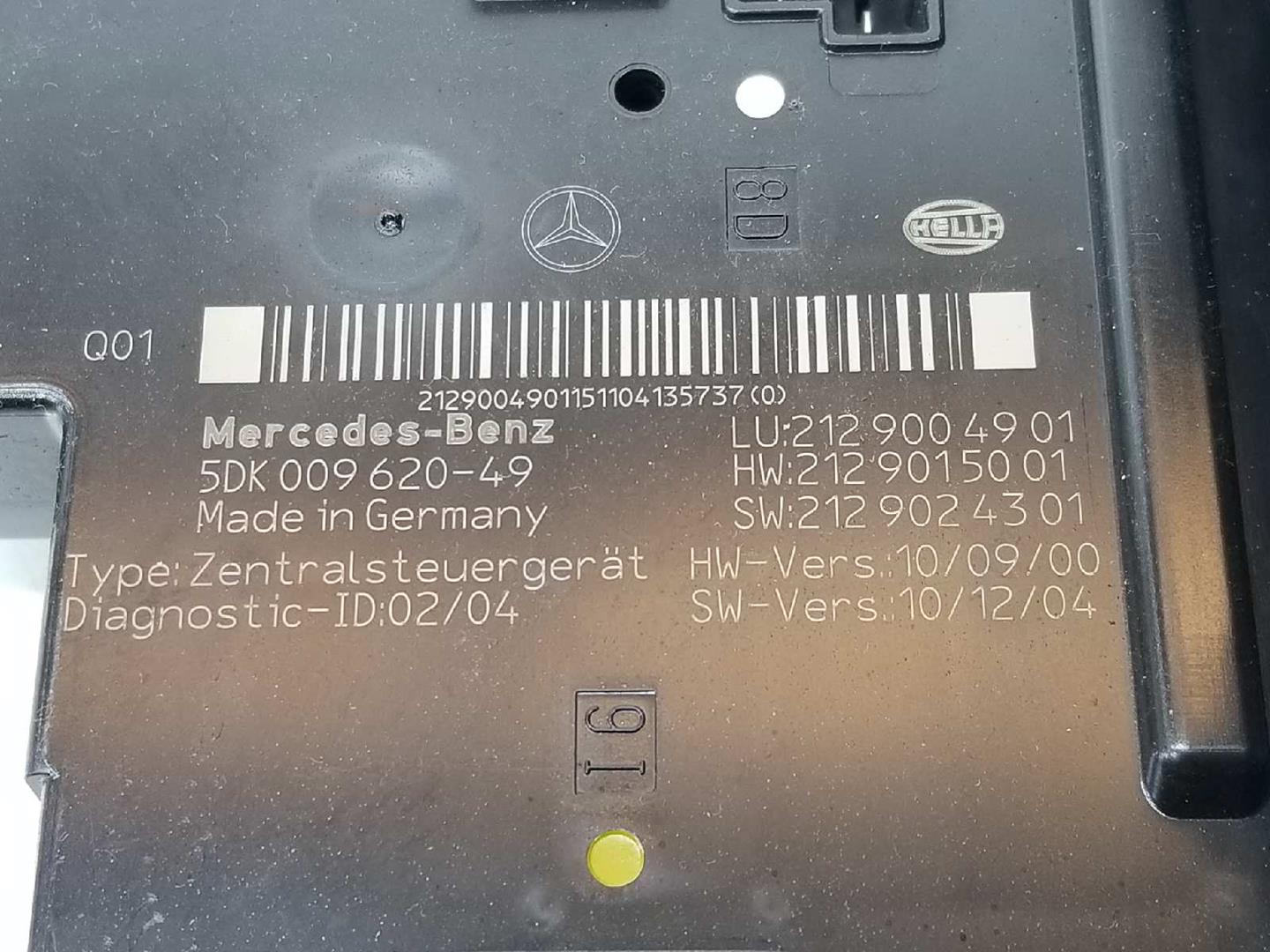 MERCEDES-BENZ E-Class W212/S212/C207/A207 (2009-2016) Fuse Box A2129004901, 2129004901 19727175